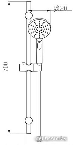 Душевой гарнитур Bravat Source D171BW-ENG