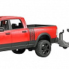 Bruder RAM 2500 Power Wagon with horse trailer and horse 02501