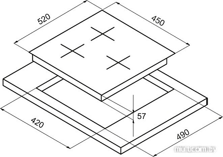 Варочная панель Korting HG 465 CTRB