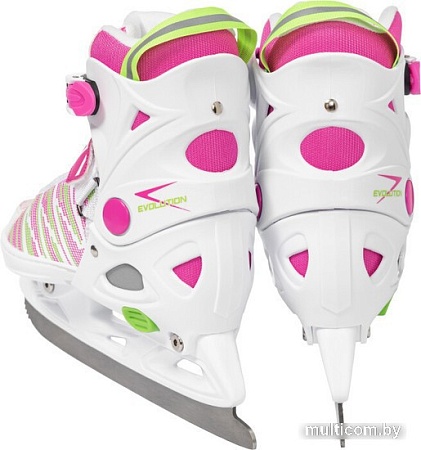 Роликовые коньки Ricos Props PW-223B M (р. 37-40, белый/розовый)