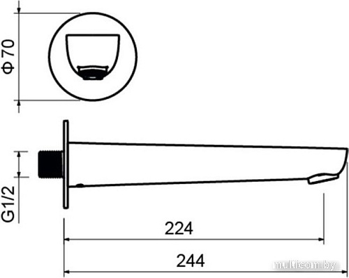 Излив Armatura Бетта AQ1141CR