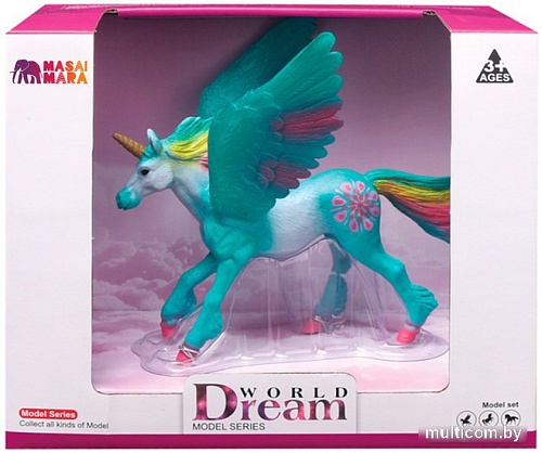 Фигурка Masai Mara Мир фэнтези. Зеленый единорог с крыльями MM206-447