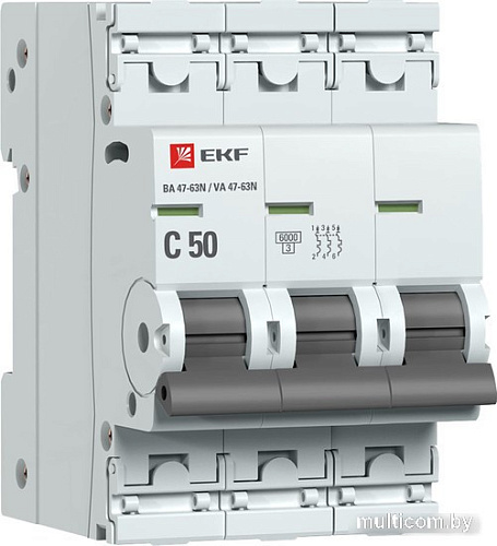 Выключатель автоматический EKF PROxima ВА 47-63N M636350C
