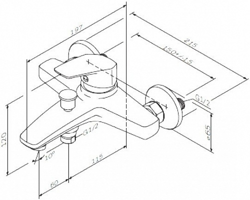 Смеситель AM.PM Gem F9010000