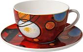Чашка с блюдцем Goebel Artis Orbis/Wassily Kandinski Heavy red 67-075-03-1