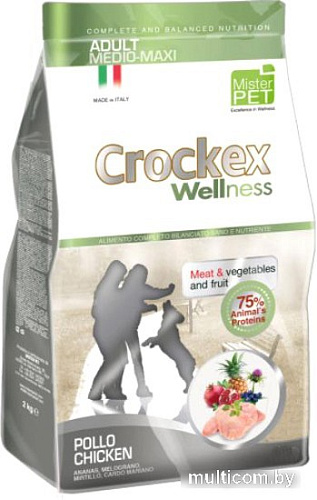 Сухой корм для собак Crockex Wellness Medio-Maxi Adult Chicken & Rice 12 кг