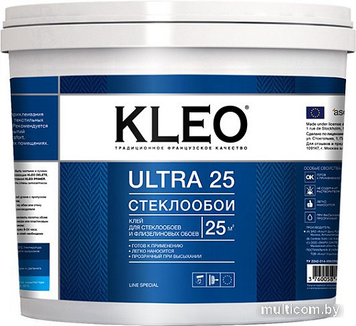 Клей для обоев Kleo Ultra Стеклообои 25 (5 кг)