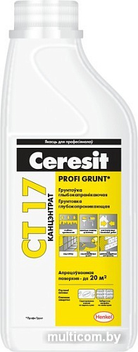 Акриловая грунтовка Ceresit CT 17 Profi Grunt 1 л