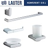 Набор аксессуаров для ванной Lauter 21SH57061 + 21SH57051 + 21SH57091 + 21SH5710А1 + 21SH70101 (Chrome, 5 предмета)