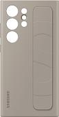 Чехол для телефона Samsung Standing Grip Case S24 Ultra (серо-коричневый)