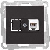 Розетка телефонная Mutlusan Daria 2100 125 0184 (черный)