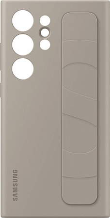 Чехол для телефона Samsung Standing Grip Case S24 Ultra (серо-коричневый)