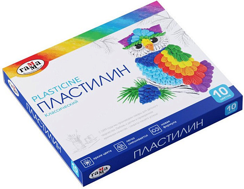 Пластилин Гамма Классический 281032 (10 цв)