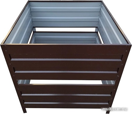 Садовый измельчитель Формула качества Оцинкованный без крышки 1500x1500x1000 (винно-красный)