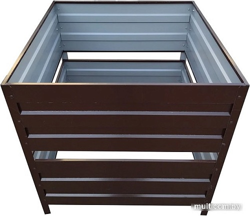 Садовый измельчитель Формула качества Оцинкованный без крышки 1500x1500x1000 (винно-красный)