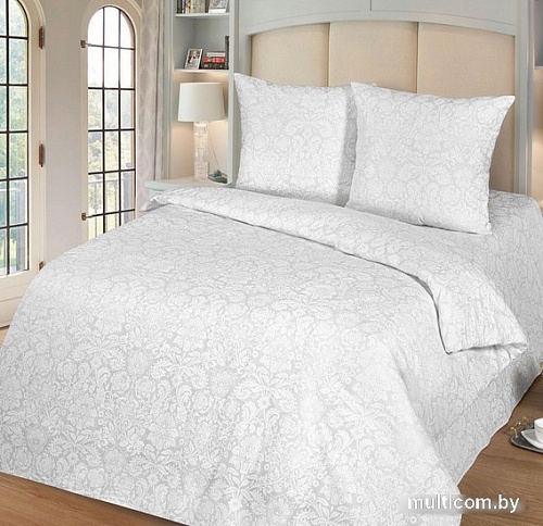 Постельное белье Миланика Бриллиант 2сп (поплин-жаккард)
