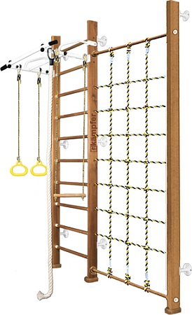 Детский спортивный комплекс Kampfer Winner Wall (стандарт, ореховый/белый)