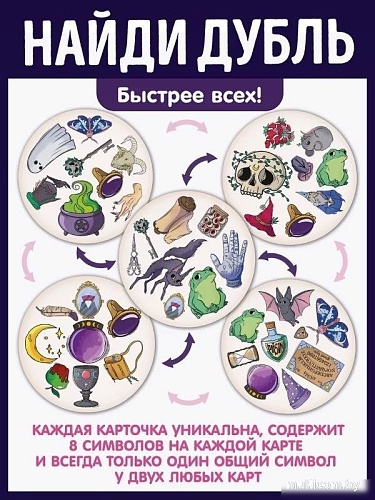 Настольная игра ILikeGift Дубль Магия и Колдовство НС-8678