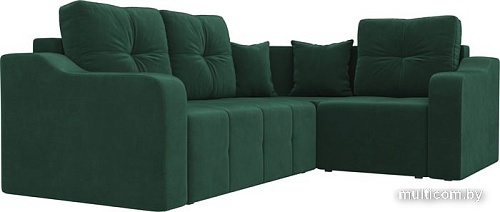 Угловой диван Mebelico Кембридж угловой 108813 (правый, велюр, зеленый)