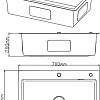 Кухонная мойка Diadonna DS7050