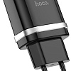 Сетевое зарядное Hoco C12Q Smart (черный)