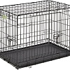 Клетка Midwest iCrate для собак 2 двери 1530DD (77.9x49x54.5см, черный)