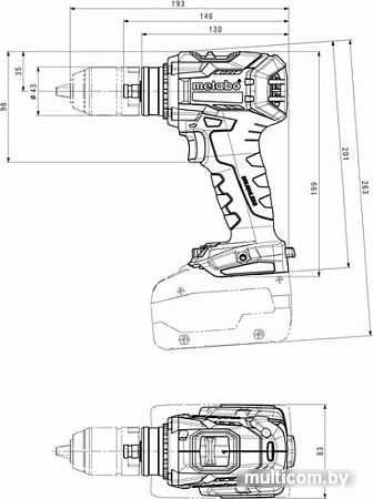 Дрель-шуруповерт Metabo BS 18 LTX BL Q I 602359850 (без АКБ)