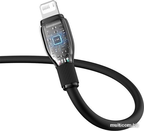 Кабель Baseus Pudding Series USB Type-A - Lightning (2 м, черный)