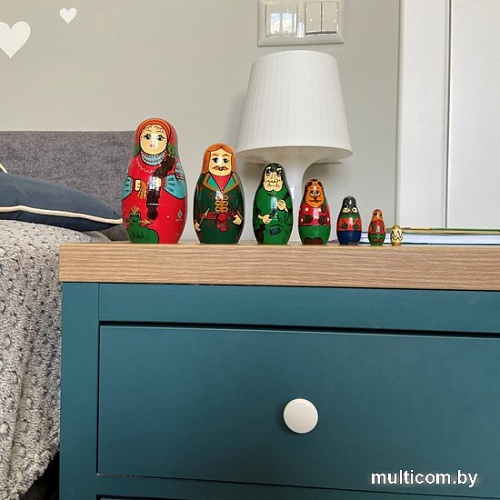 Развивающая игра Брестская Матрешка Русская народная сказка Царевна-Лягушка (набор 7 шт)