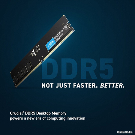 Оперативная память Crucial 16ГБ DDR5 5600 МГц CT16G56C46U5T