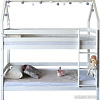 Двухъярусная кровать Dyatel Мальта 90x200 с настилом HF-BS-047-WH (белый)