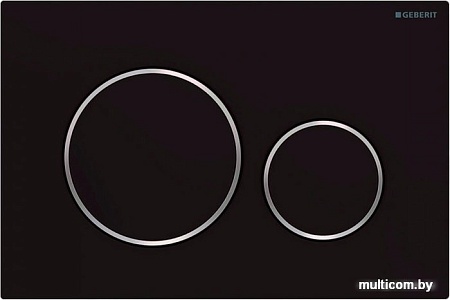 Панель смыва Geberit Sigma 20 New 115.882.14.1 (черный матовый лак/хром глянцевый)