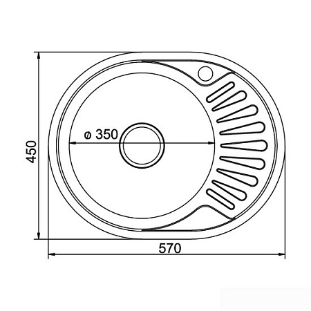 Кухонная мойка Mixline 532303 (правая, с текстурой, 0.8 мм)