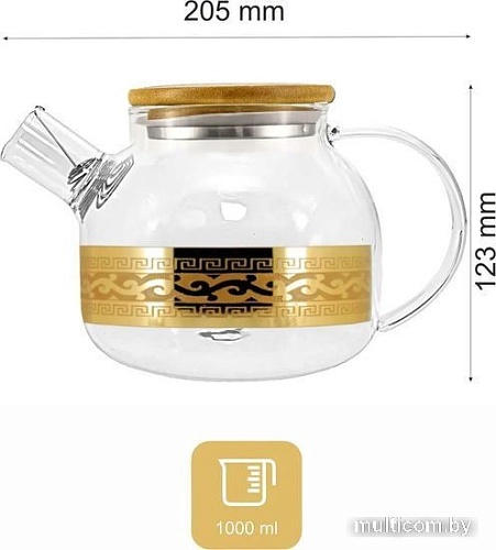 Заварочный чайник Promsiz EAV08-1000/S/Z/1/I