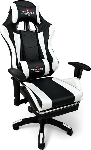 Офисное кресло Calviano 1585 (черный/белый)