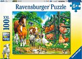 Пазл Ravensburger Встреча животных 10689 (100 эл)