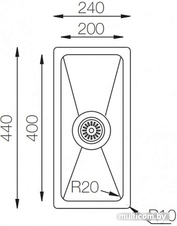 Кухонная мойка ZorG ZRE 2444