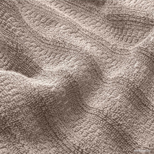 Полотенце Verossa Wave&pixels 70x140 (кофе/белый)