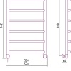 Полотенцесушитель Сунержа Галант+ 800x500 31-0200-8050