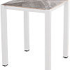 Стол Millwood Сеул керамогранит 60x60x75 (бетон канон/металл белый)