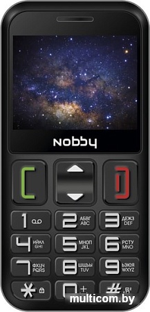 Мобильный телефон Nobby 240B (черный/серый)