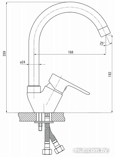 Смеситель Deante Chaber BGC 062M