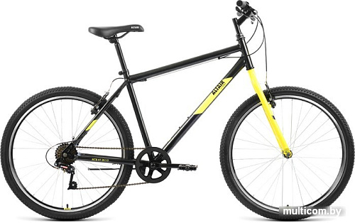 Велосипед Altair MTB HT 26 1.0 р.19 2022 (черный/желтый)