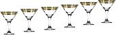 Набор бокалов для мартини Promsiz TAV109-410/S/Z/6