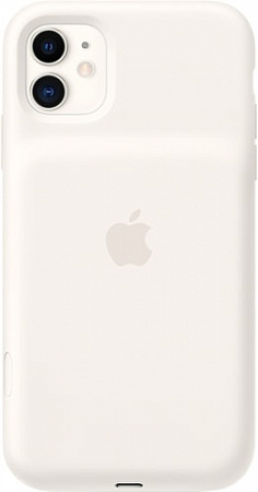 Чехол Apple Smart Battery Case для iPhone 11 (мягкий белый)