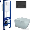 Унитаз подвесной Berges Wasserhaus Mascon Rimless + Okus Slim SO + Atom Line 410 043351