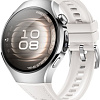 Умные часы Huawei Watch 5 42 мм (серебристый, с белым силиконовым ремешком, международная версия)