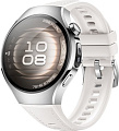 Умные часы Huawei Watch 5 42 мм (серебристый, с белым силиконовым ремешком, международная версия)