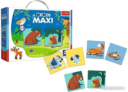 Развивающая игра Trefl Мой первый мем. Животные и дети 02268 (24 эл)