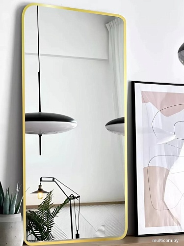 Зеркало с подсветкой eMZe Smartphone 50x100 LED.UV.SMART.50.100.AUR (золото с УФ-окантовкой и подсветкой)